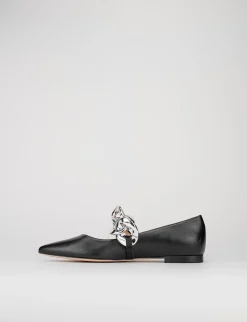 Ballerina tacco 1 cm nero