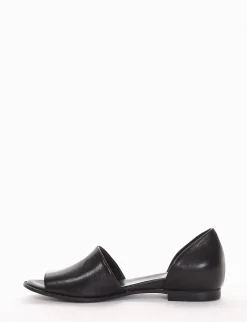 ballerina tacco 1 cm nero