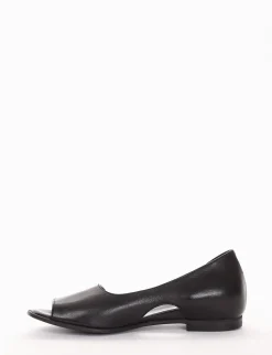 ballerina tacco 1 cm nero
