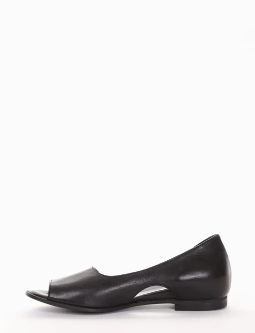 ballerina tacco 1 cm nero