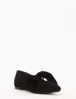 Ballerina tacco 1 cm nero