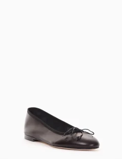ballerina tacco 1 cm nero