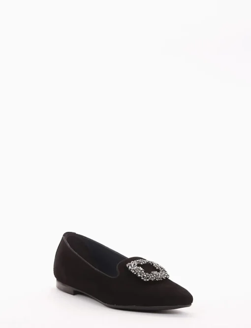 ballerina tacco 1 cm nero