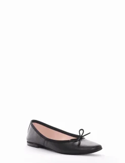 Ballerina tacco 1 cm nero