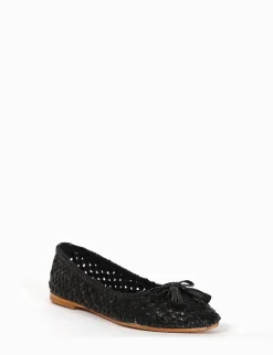 ballerina tacco 1 cm nero