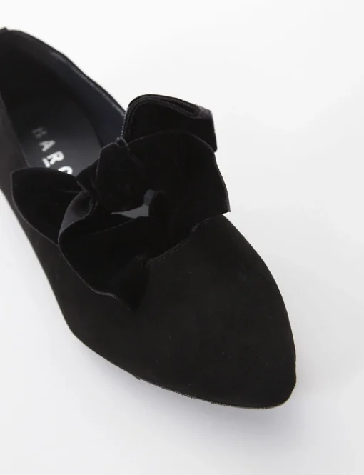 Ballerina tacco 1 cm nero