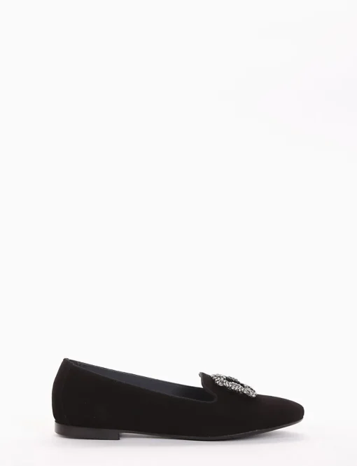 ballerina tacco 1 cm nero