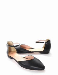 Ballerina tacco 1 cm nero