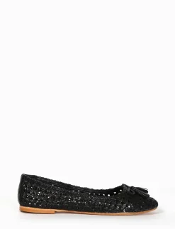 ballerina tacco 1 cm nero