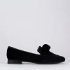 Ballerina tacco 1 cm nero velluto