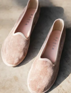 Ballerina tacco 1 cm rosa