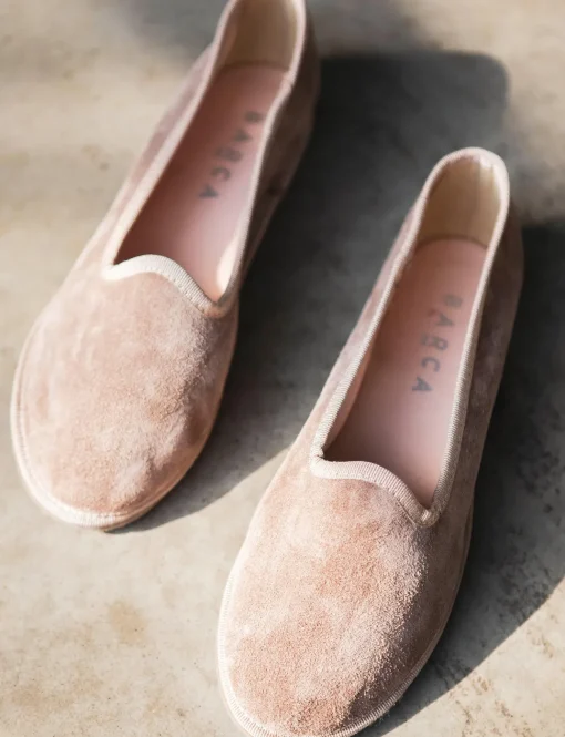 Ballerina tacco 1 cm rosa