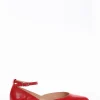 Ballerina tacco 1cm rosso
