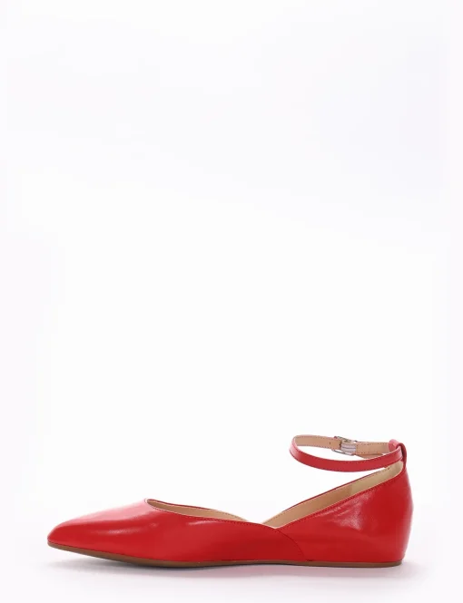 Ballerina tacco 1cm rosso
