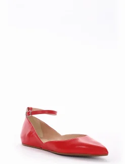 Ballerina tacco 1cm rosso
