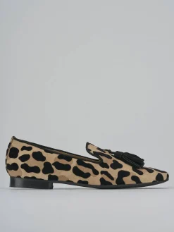 Ballerine tacco 1cm camoscio multicolor