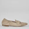 Ballerine tacco 1cm camoscio marrone
