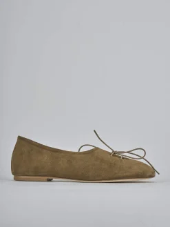 Ballerine tacco 1cm camoscio beige