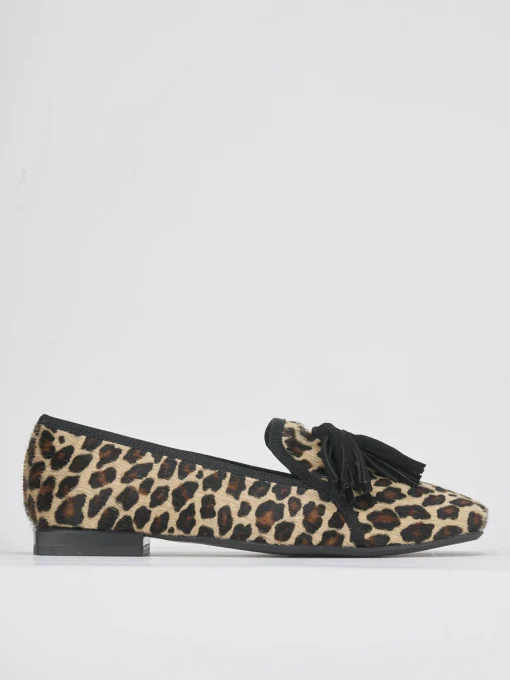 Ballerine tacco 1cm cavallino multicolor