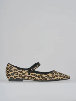 Ballerine tacco 1cm cavallino multicolor