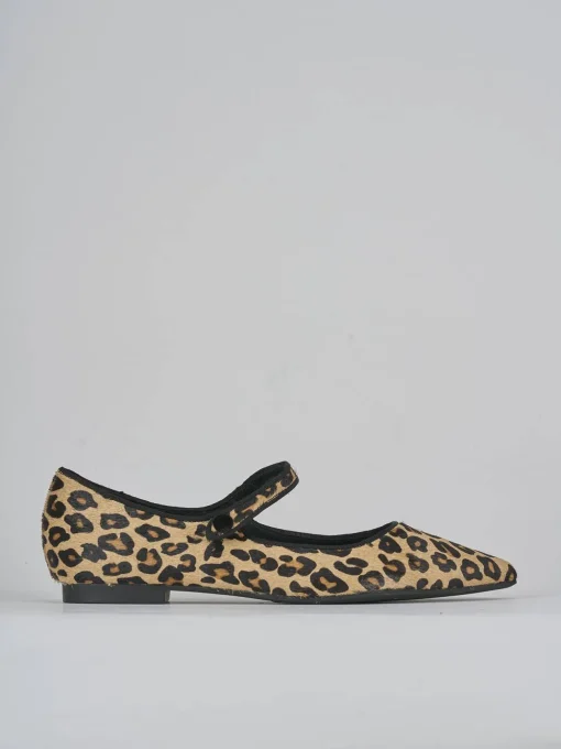 Ballerine tacco 1cm cavallino multicolor