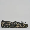 Ballerine tacco 1cm cavallino giraffa