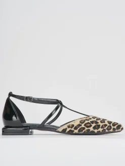 Ballerine tacco 1cm cavallino multicolor
