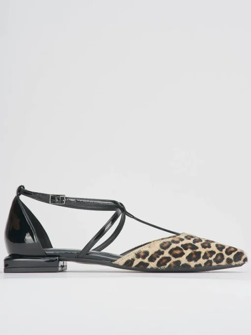 Ballerine tacco 1cm cavallino multicolor