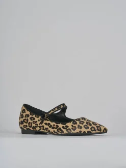 Ballerine tacco 1cm cavallino multicolor