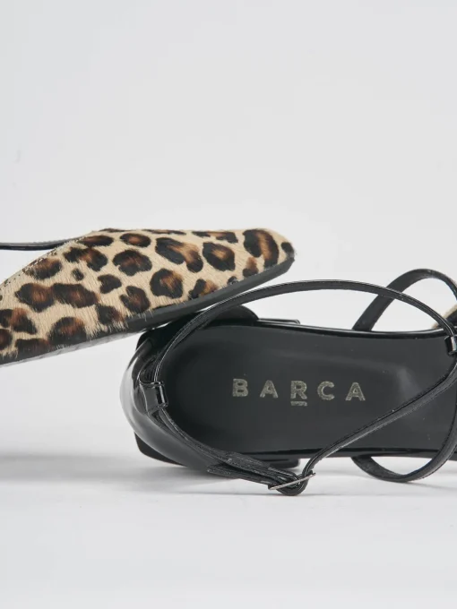 Ballerine tacco 1cm cavallino multicolor