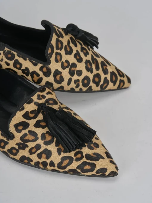 Ballerine tacco 1cm cavallino multicolor