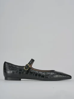Ballerine tacco 1cm cocco nero