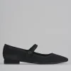 Ballerine tacco 2cm glitter nero