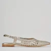 Ballerine tacco 1cm laminato oro