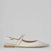 Ballerine tacco 1cm pelle bianco
