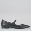 Ballerine tacco 1cm pelle nero