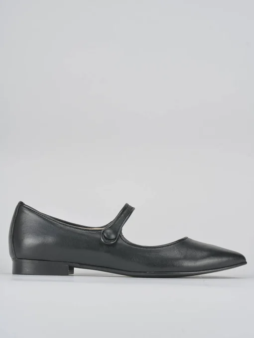 Ballerine tacco 1cm pelle nero