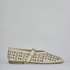 Ballerine tacco 1cm pelle beige