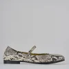 Ballerine tacco 1cm pelle beige