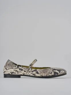 Ballerine tacco 1cm pelle beige