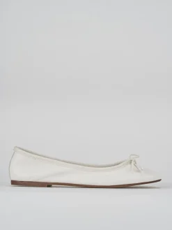 Ballerine tacco 1cm pelle bianco