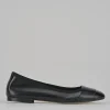 Ballerine tacco 1cm pelle nero