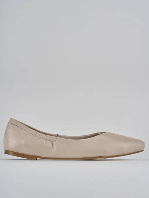 Ballerine tacco 1cm pelle rosa