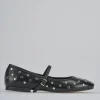 Ballerine tacco 1cm pelle nero