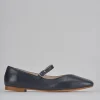 Ballerine tacco 1cm pelle blu