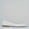 Ballerine tacco 1cm pelle bianco