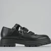 Ballerine tacco 1cm pelle nero