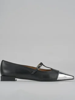 Ballerine tacco 1cm pelle nero