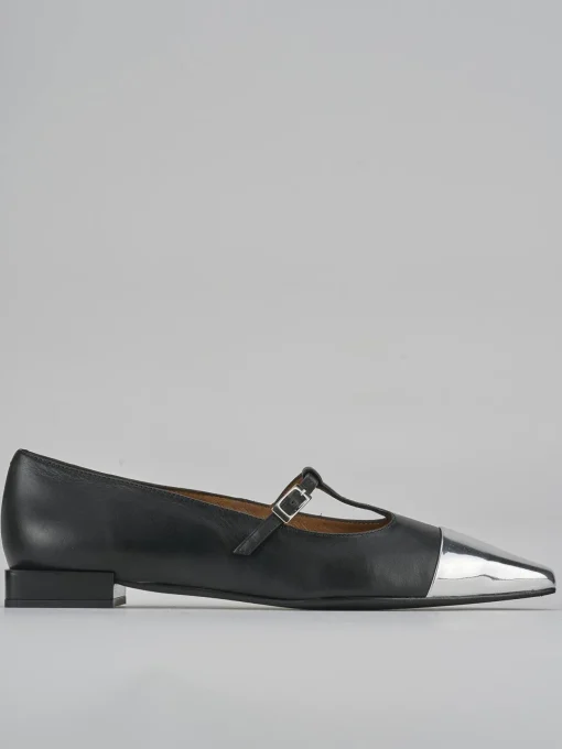 Ballerine tacco 1cm pelle nero