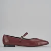 Ballerine tacco 1cm pelle bordo'